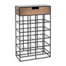 Wijnrek met lade - voor 20 flessen - 44x21x71 cm 