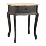 Sidetable hout - 44x32x57 cm - zwart