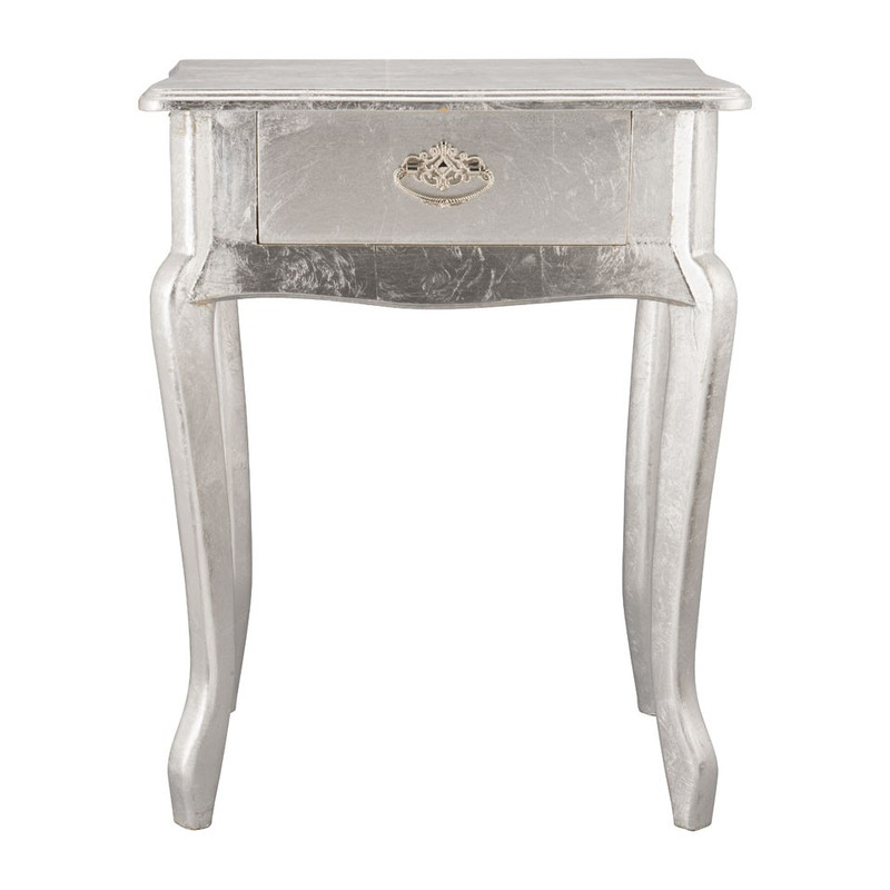 Sidetable - 44x32x57 cm - zilver