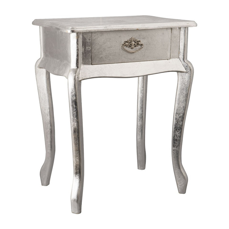 Sidetable - 44x32x57 cm - zilver