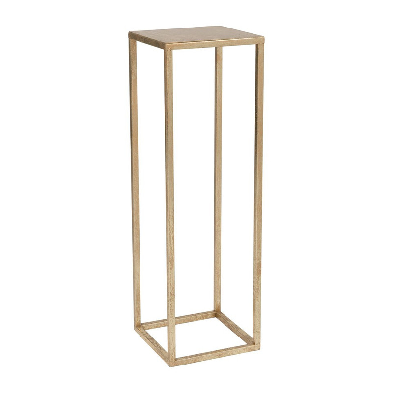 Bijzettafeltje antic gold - 20x20x65cm