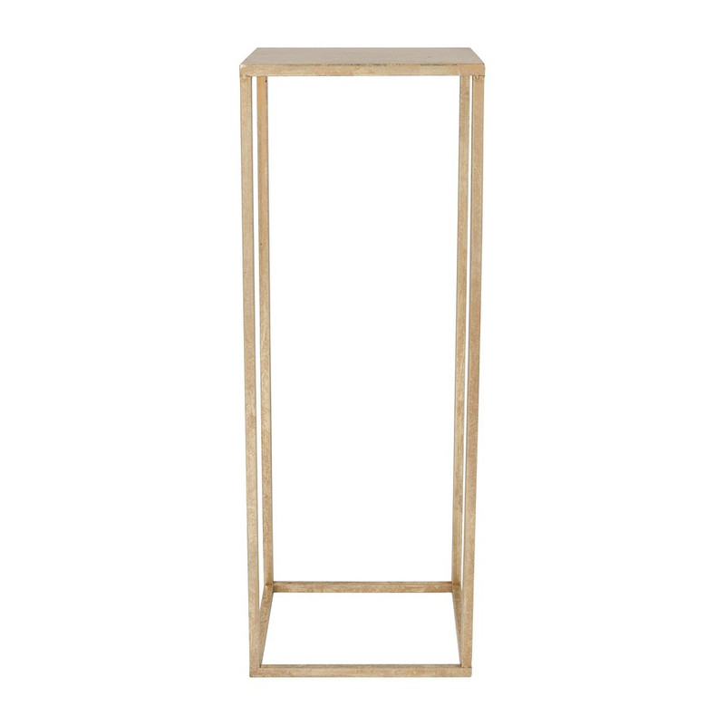 Bijzettafeltje antic gold - 27x27x75 cm