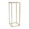 Bijzettafeltje antic gold - 27x27x75 cm