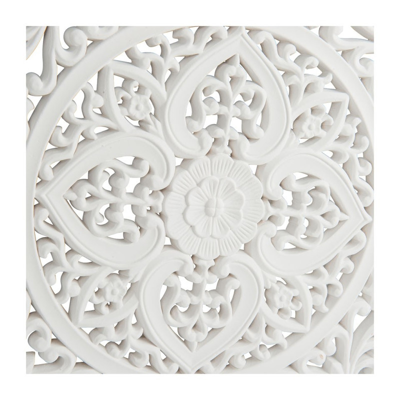 Wandpaneel  Fez - 50 x 50 cm - wit