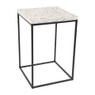 Bijzettafeltje terrazzo - 30x30x44 cm