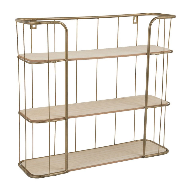 Wand-bakkerskast - 50x45.5 cm - goudkleurig