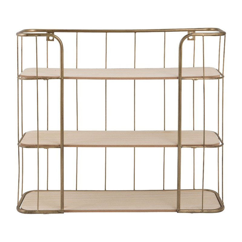 Wand-bakkerskast - 50x45.5 cm - goudkleurig