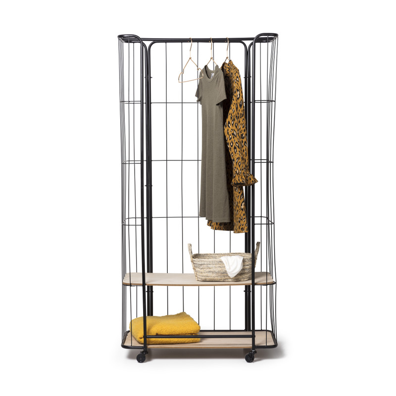 Bakkerskast kledingrek - 80x36x170 cm 