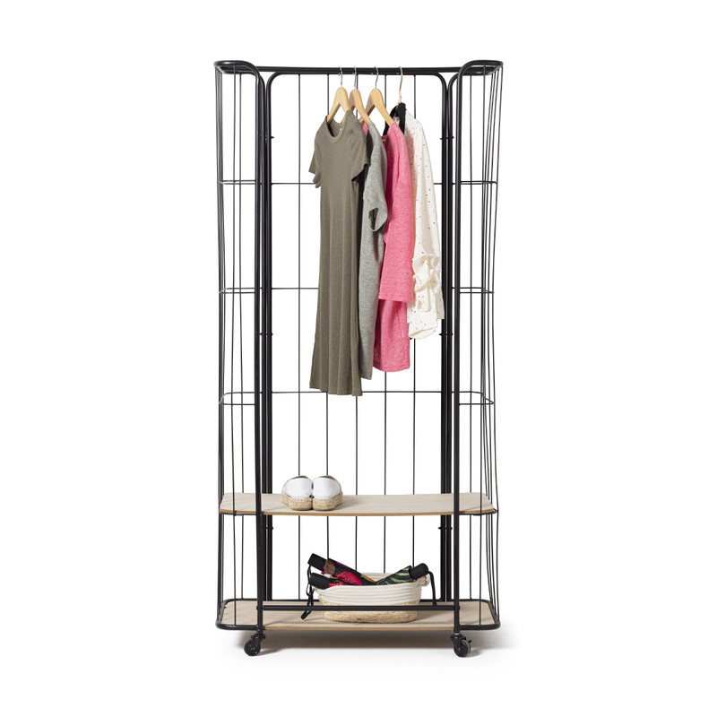 Bakkerskast kledingrek - 80x36x170 cm 