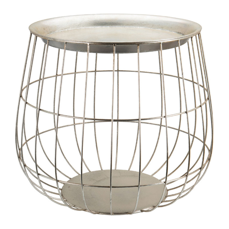 Tafeltje Malmo - zilver - 50x53 cm