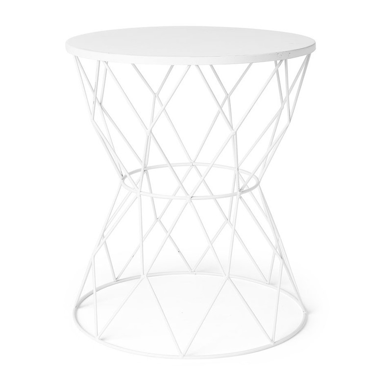 Tafeltje Diabolo - 35x40 cm - wit