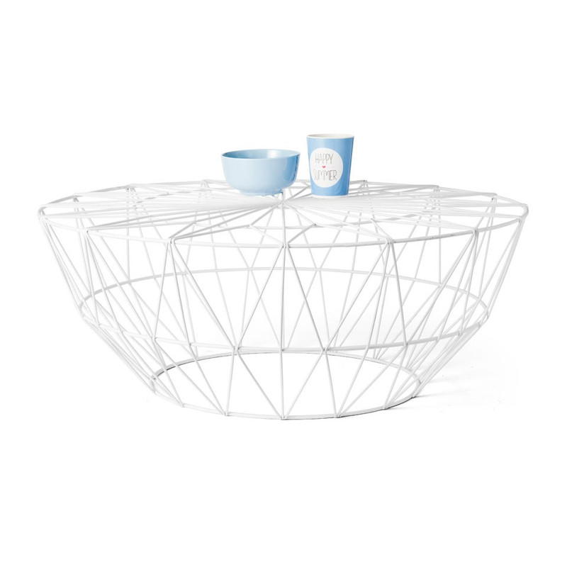 Salontafel Malmo - wit - 75x30 cm