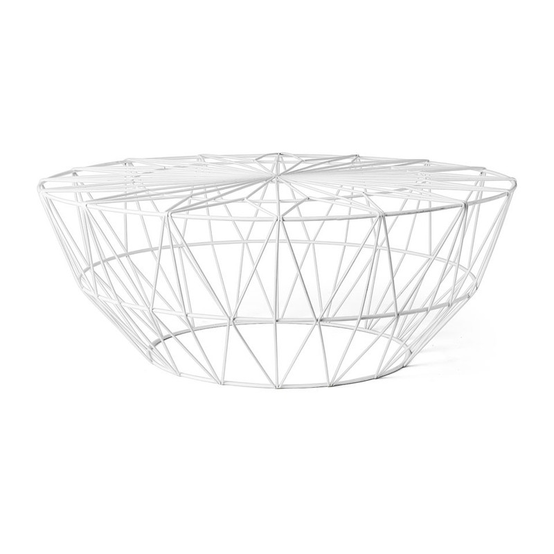 Salontafel Malmo - wit - 75x30 cm