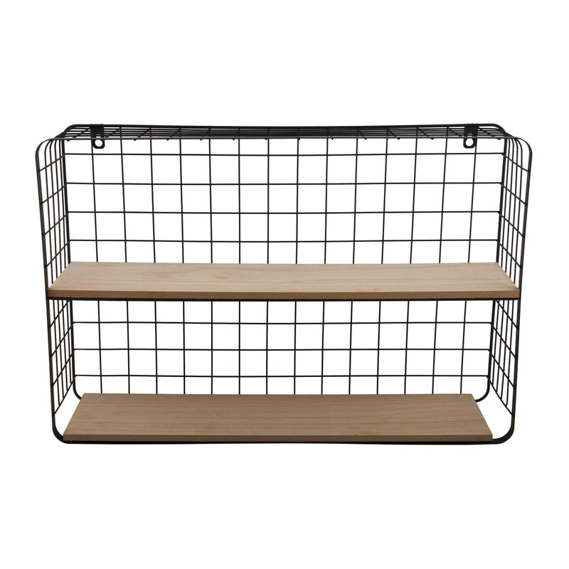 Wandrekje Malmo met twee planken  - 60x15x40 cm