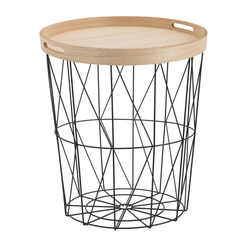 Opbergmand met dienblad - 40x44.5 cm