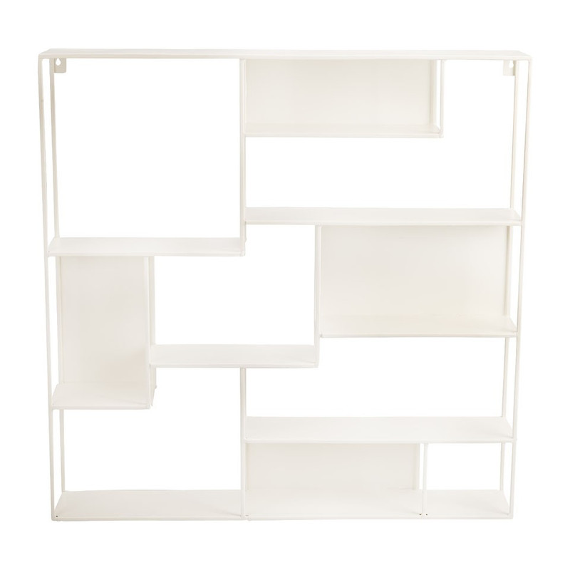 Wandrek multi vakken - 60x60 cm - wit