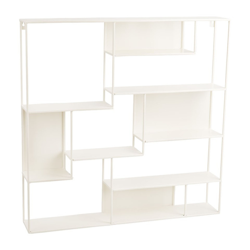 Wandrek multi vakken - 60x60 cm - wit