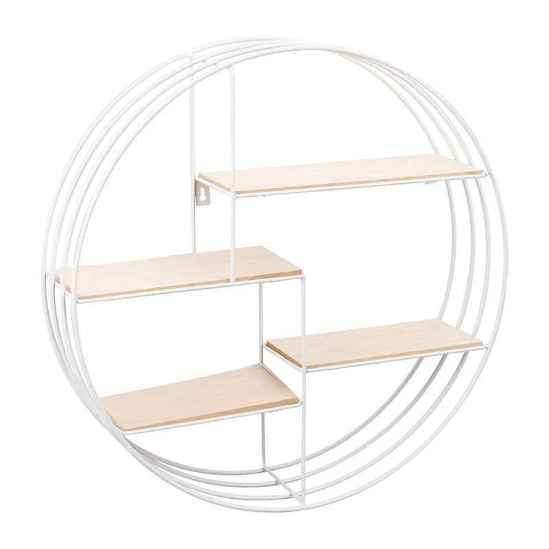 Wandrekje rond - 4-vaks - wit