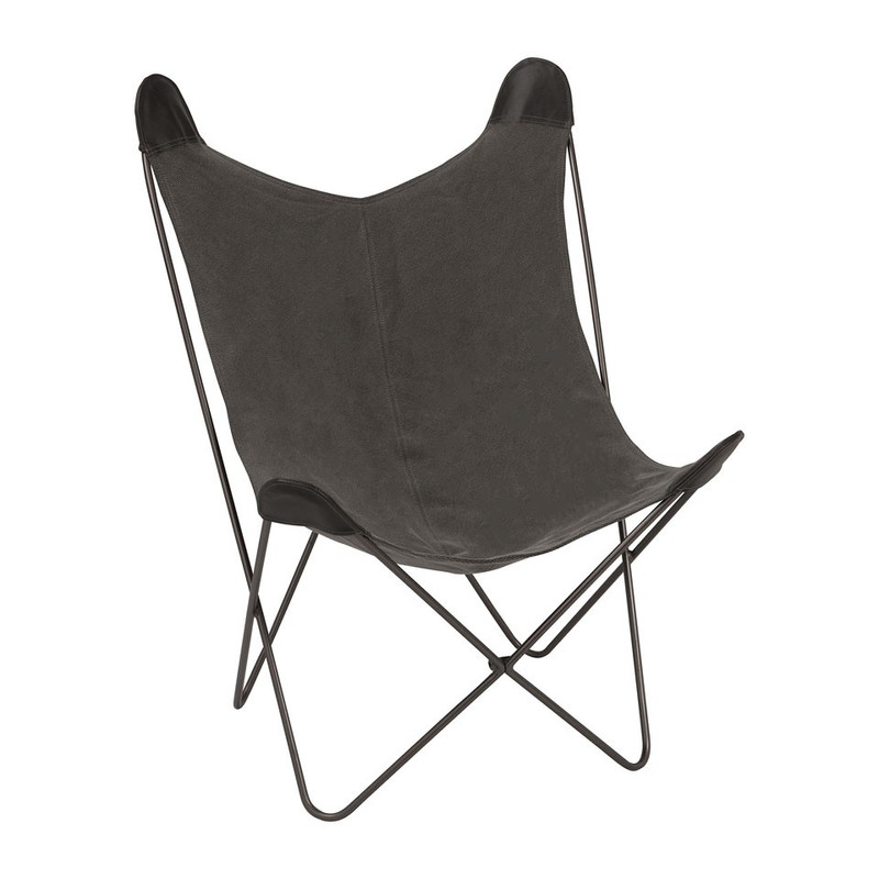 Vlinderstoel - grijs