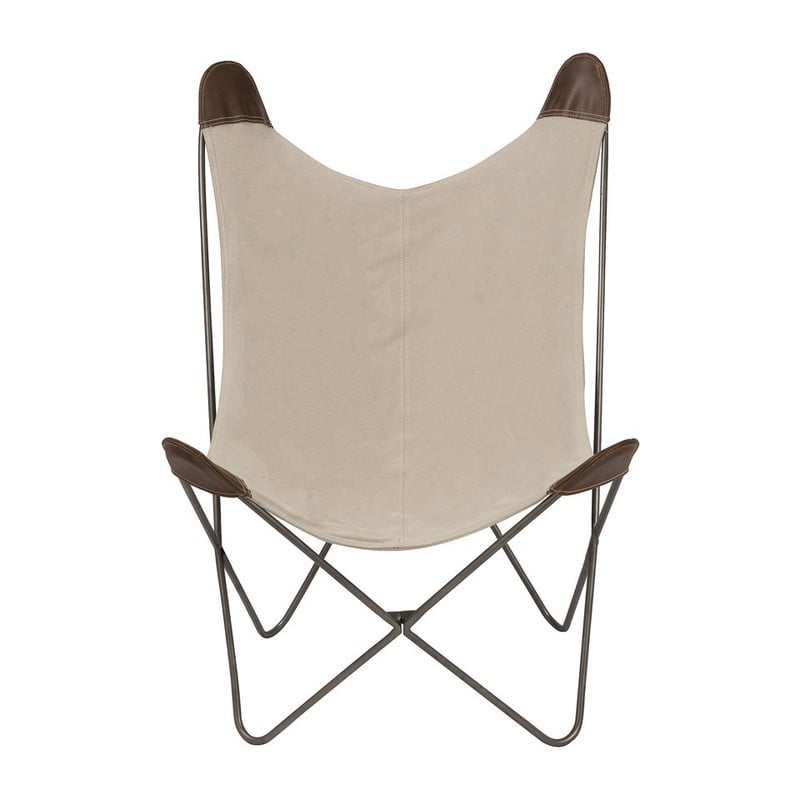 Vlinderstoel - beige