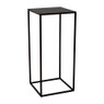 Bijzettafeltje hoog - 27x27x60 cm - zwart