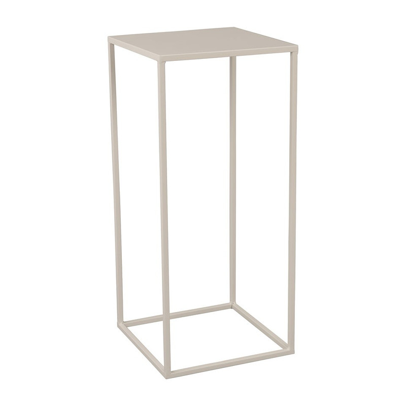 Bijzettafeltje hoog - 27x27x60 cm – wit