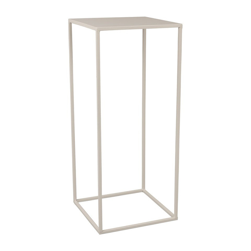 Bijzettafeltje hoog - 30x30x70 cm – wit