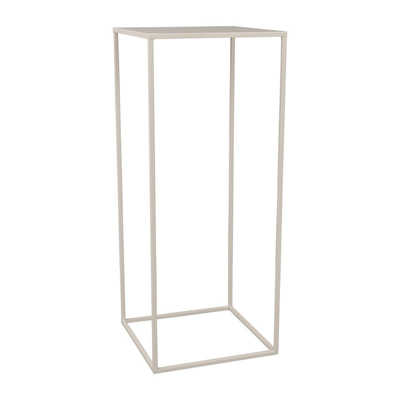 Bijzettafeltje hoog - 32x32x80 cm – wit