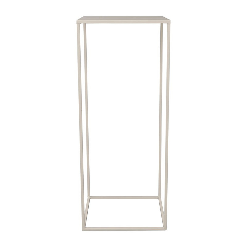 Bijzettafeltje hoog - 32x32x80 cm – wit