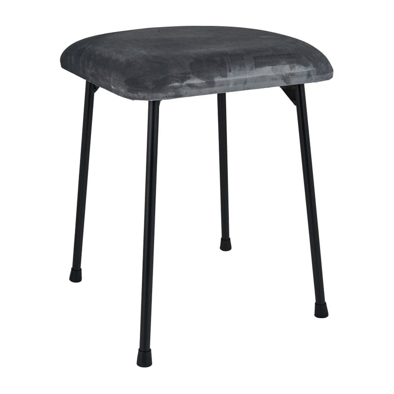 Krukje velvet kussen - grijs - 35x35x45 cm