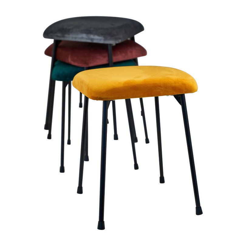 Krukje velvet kussen - grijs - 35x35x45 cm