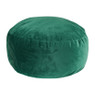Poef velvet - groen - ø50x20 cm