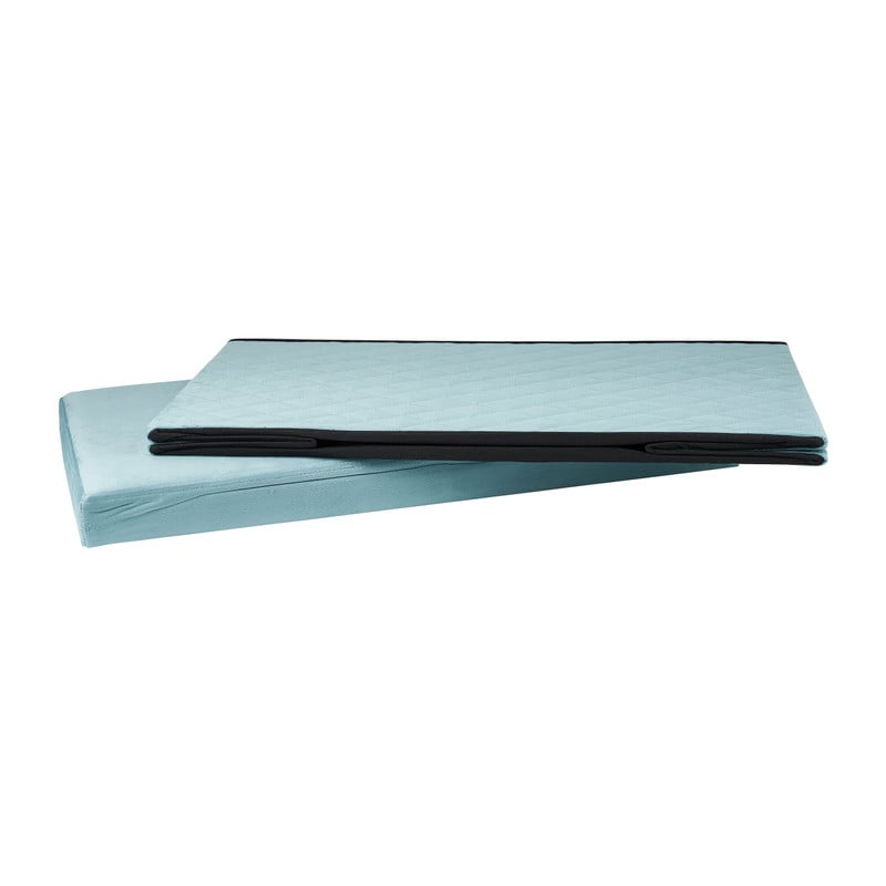 Opbergpoef opvouwbaar - blauw - 70x38x38 cm 