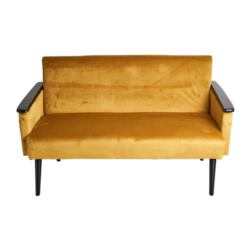 2-zits bankje Elisa - geel - 137x76x79 cm