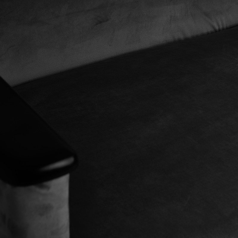 2-zits bankje Elisa - zwart - 137x76x79 cm