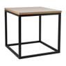 Bijzettafeltje hout/metaal - 35x35x35 cm - zwart