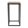 Tafeltje hout/metaal - 25x25x50 cm - zwart