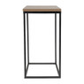 Tafeltje hout/metaal - 30x30x52 cm - zwart