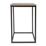 Tafeltje hout/metaal - 35x35x55 cm - zwart