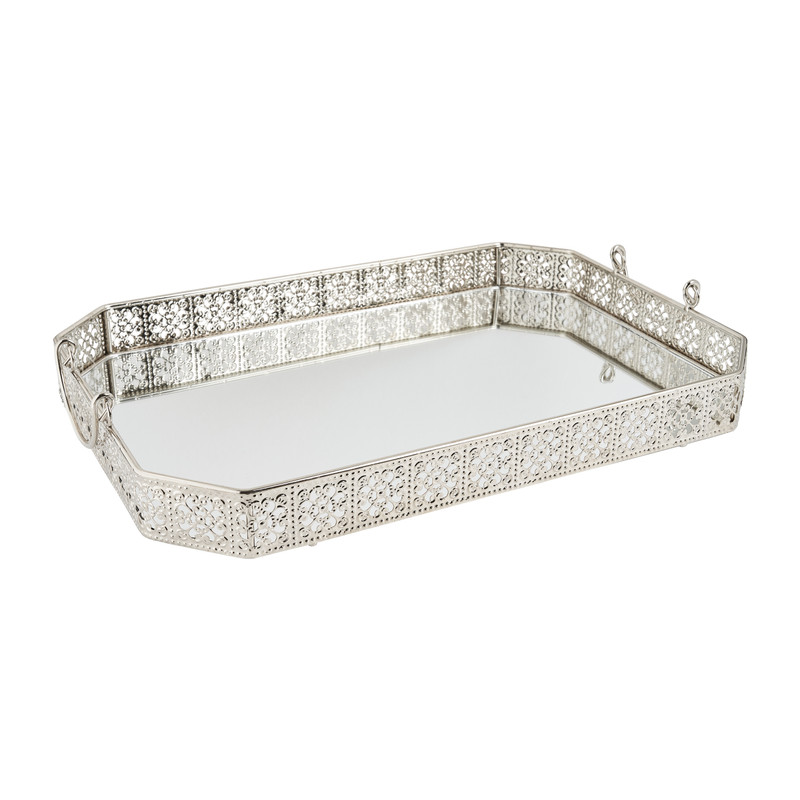 Serveerschaal met spiegel - groot