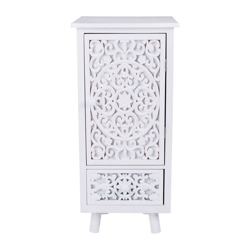 Kastje Fez - wit - 30x29,5x64 cm