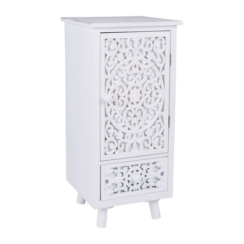 Kastje Fez - wit - 30x29,5x64 cm