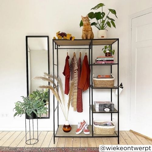 Vakkenkast/kledingrek - 160x100x50 cm