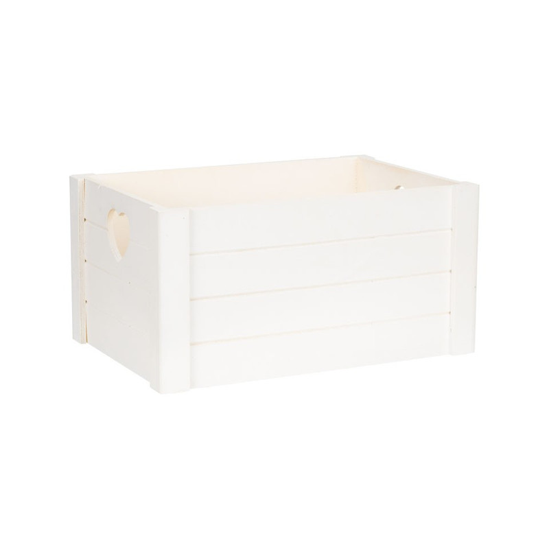 Opbergkistje met hartjes - 36x25x18 cm