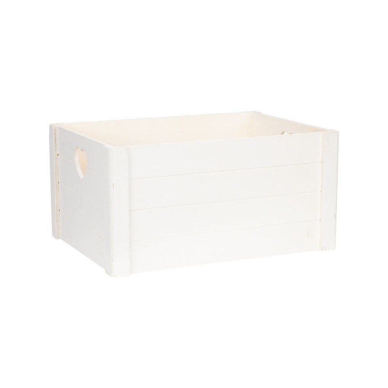 Opbergkistje met hartjes - 41x30x20 cm