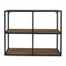 Wandkastje  met 3 planken - MDF/metaal - 63x20x50 cm