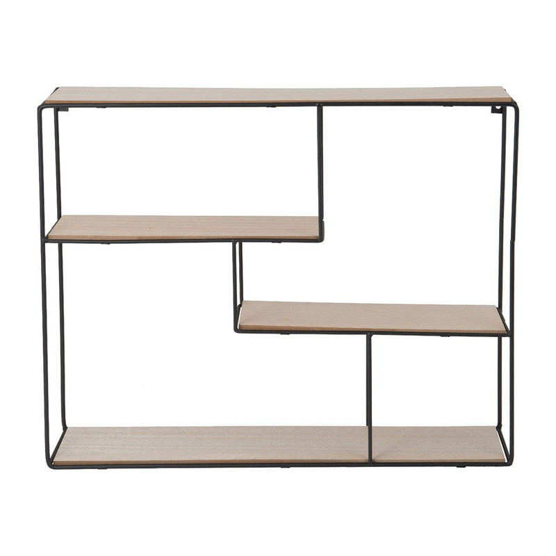 Wandkastje - 50x10x40 cm - zwart