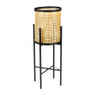 Webbing lantaarn op voetjes - rotan - Ø31x75 cm 