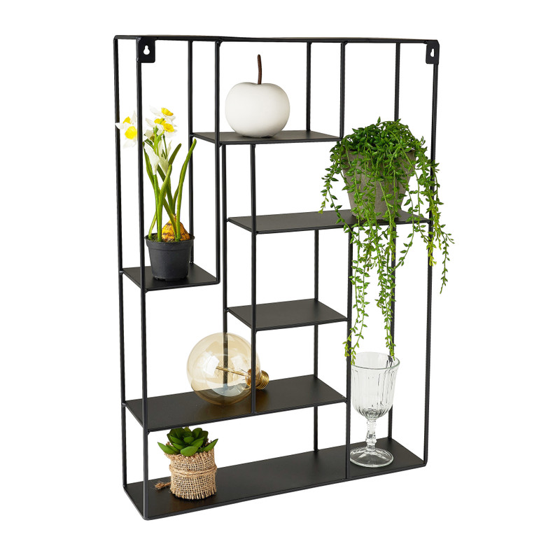 Wandkastje met 6 planken - 40x10x60 cm