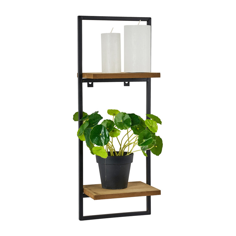 Wandrek met plankjes - 20x15x53 cm